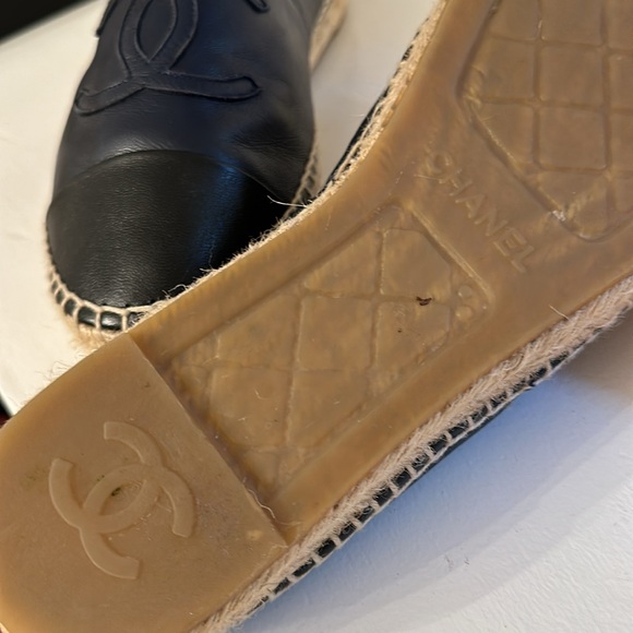 Chanel Navy and Black Espadrilles - 39 - Picture 8 of 9